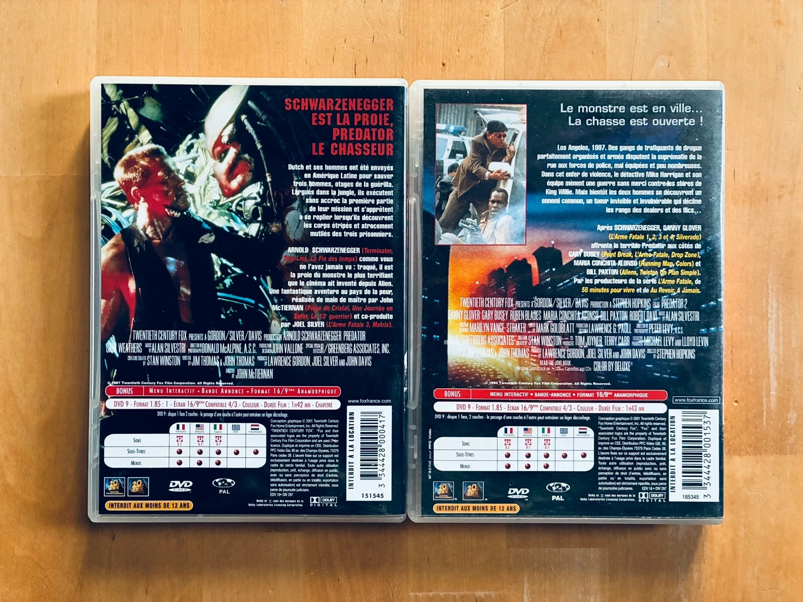 Lot 2 DVD Predator 1 en 2. – photo 3